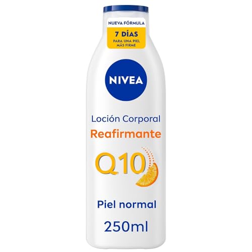 🔥 STARKER PREIS (-37%) NIVEA Q10 Straffende Körperlotion (1 x 250 ml), feuchtigkeitsspendende Körpercreme für normale Haut, straffende Körpercreme mit Collagen Boost Complex, Vitamin C und reinem Q10