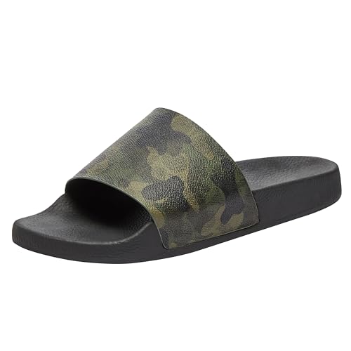 Coach Signature Camo Slide Cocoa/Black 13 D