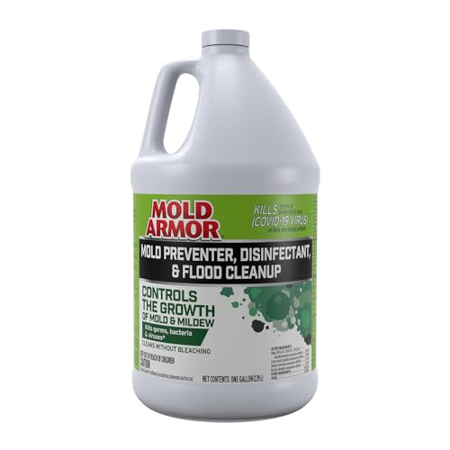 Mold Armor Mold Preventer, Disinfectant and Flood Cleanup, 1 gal., Control & Prevent the Growth of Mold and Mildew, Cleans without Bleaching, Ready to Use