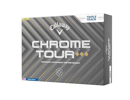 Callaway Golf Chrome Tour Triple Diamond Golf Balls (Triple Track (White)