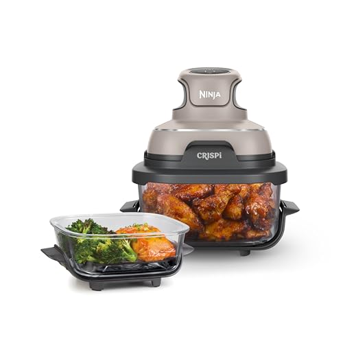 Ninja Crispi 4-in-1 Portable Glass Air Fryer Best Glass Container Design Despite its compact
