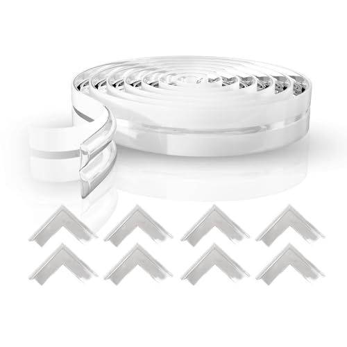 Foam Cuppy Baby Safety & Protection Kit 2 in 1 | Long Safety Strip & 8 Large Corner Guards | Drawer Safety, Child Safety, Baby Proofing, Kids Safety P