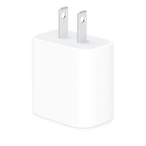 Apple Adaptador de corriente compacto USB-C de 20W: carga rápida y conveniente, cargador de pared tipo C
