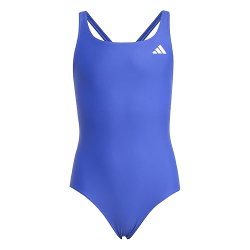 ⚡ BLITZDEAL (-65%) adidas Mädchen V-Back Swimsuit Kids Swimwear, Semi Lucid Blue, 11-12 Years