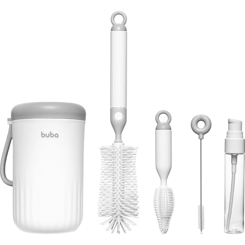 Buba Kit Portátil Para Limpeza De Mamadeira 5 Em 1 Escova Buba