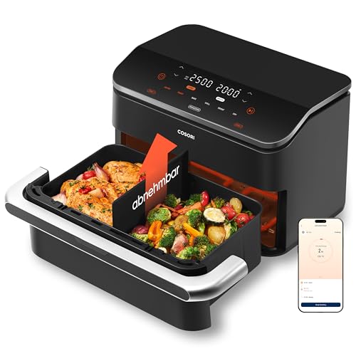 (-34%) Cosori Airfryer, Dual Blaze Twinfry, Flexiblen Kammern, 10L