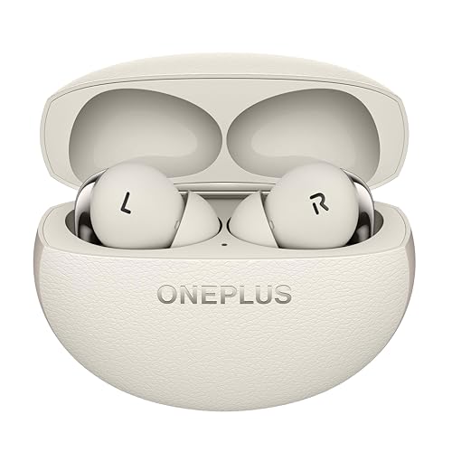 OnePlus Buds Pro 3, Wireless Bluetooth Earbuds, Noise Canceling Earbuds, Deep Bass, Immersive Sound, Up to 44 Hour Playtime with Charging case, Lunar Radiance