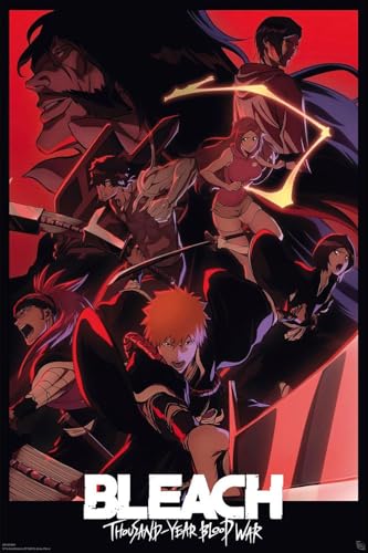 BUY ART FOR LESS Officially Licensed Bleach - TYBW Thousand Year Blood War- Key Art Regular Art Poster - 24 x 36 Inch - Decorative Print - Poster Paper - Ready to Frame