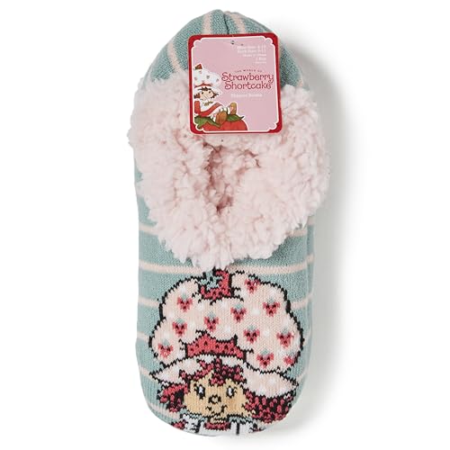 Strawberry Shortcake Women's Teddy Fur Fuzzy Slipper Socks