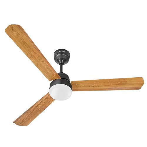 LONGWAY Luminair Max 1200 mm BLDC Ceiling Fan with Remote Control & LED Light | BEE 5 Star Rated Energy Efficient | Ultra High Speed 3 Blade Anti-Dust