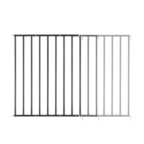 Badabulle Safe & Protect XL Metal Gate, Screw Fit Safety Gate, Baby Gate for Stairs and Doors, Extendable 60 to 106.5cm, easy opening, Black