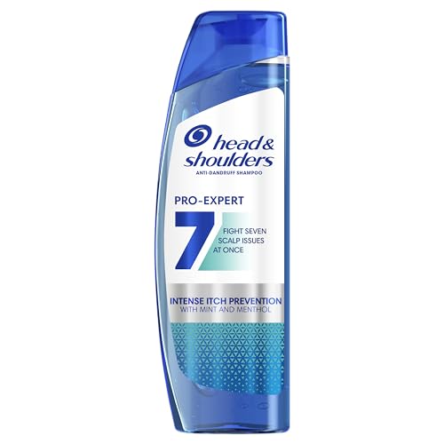 Head & Shoulders Anti-Dandruff Shampoo Pro-Expert 7 Intense Itch Rescue 300ml. Fights 7 Scalp Issues for Complete Scalp Protection. Clinically Proven to Instantly Cool and Fight the Causes of Itching