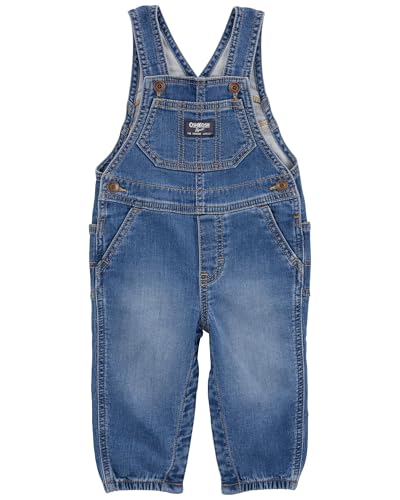 OshKosh B'Gosh Boys World's Best Overalls, Brasstown Ozone Wash, 24M