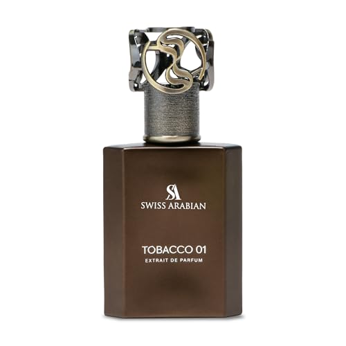 Swiss Arabian Tobacco 01 - Arabian Perfume for Men and Women - Extrait de Parfum - Long Lasting Perfume - Unisex Fragrance - Travel Size - 1.7 oz
