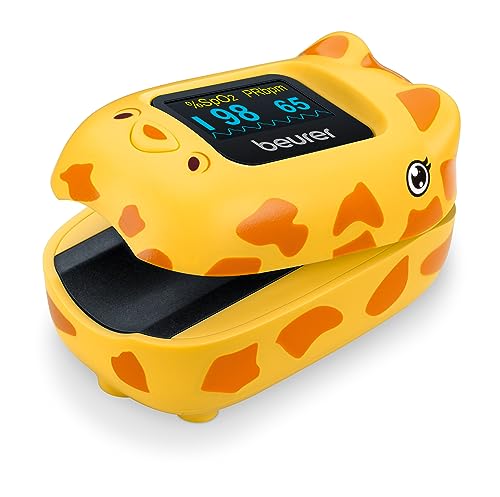 Beurer German Engineering P0 13 Kid's Pulse Oximeter I Fingertip Home Pulse Oximeter I Displays SPO2 and Heart Rate & I Has 4 rotation views I Easy On