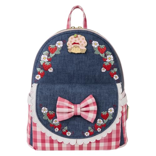 Loungefly Strawberry Shortcake Faux Denim Mini Backpack