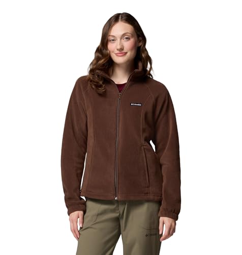 Columbia Womens Benton Springs Full Zip Fleece Jacket, Tobacco, Large
