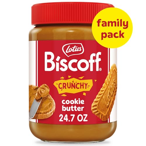 Lotus Biscoff Cookie Butter Spread, Crunchy, non GMO + Vegan, 24.7oz