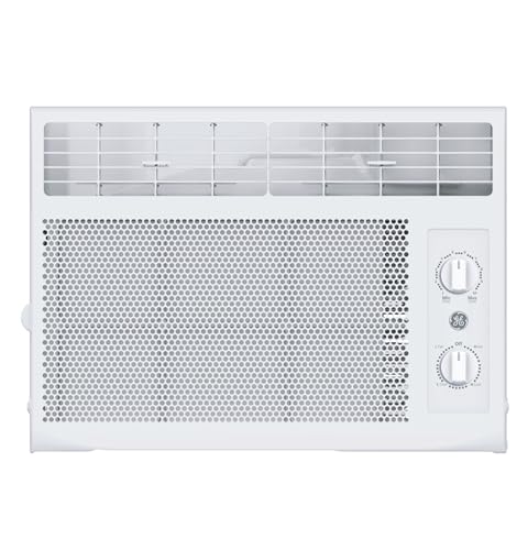 GE Window Air Conditioner Unit, 5,000 BTU for Small Rooms up to 150 sq ft. with Manual Adjustable Fan and Cooling Settings
