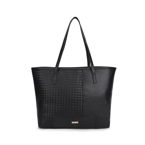 Fastrack Premium Leather Tote for Womens, Ladies and Girls | Luxurious Pebbled Finish | Trendy and Stylish Tote Bag