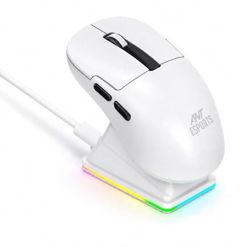 Ant Esports GM810 PRO V2 Wireless Optical Gaming Mouse, 2.4G + Bluetooth, 3600 DPI, 400mAh Rechargeable Battery, 72H Working Time, 125Hz Polling, RGB 
