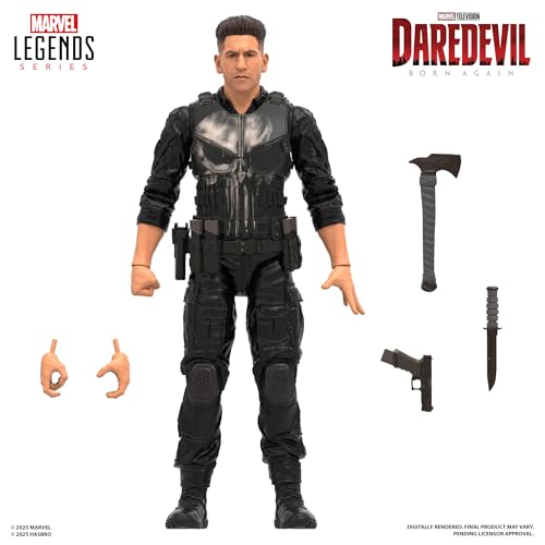 Marvel Legends Series Daredevil: Born Again Punisher Collectible 6-Inch Action Figure