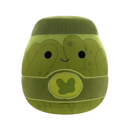 Squishmallows Original 14in Zaid The Green Pickle Jar – Official Jazwares Plush (Large)