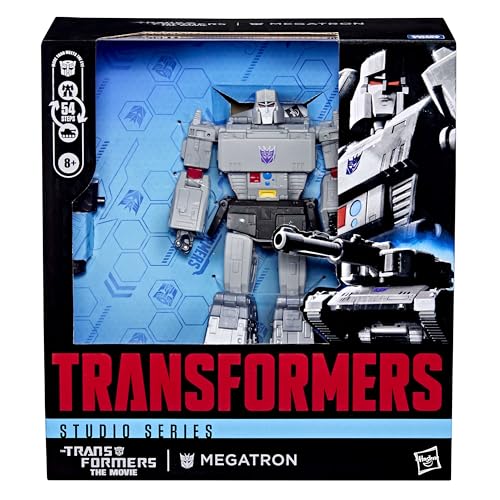 Transformers Studio Series The The Movie Megatron, Leader Class 8.5-Inch Converting Action Figure, Robot Toys for Ages 8+
