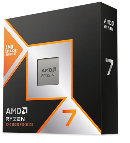 AMD Ryzen 7 9800X 3D Desktop Processor with Integrated Radeon Graphic, 8 cores 16 Threads, 96MB Cache, Base clock 4.7 GHz Up to 5.2 GHz AM5 Socket