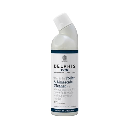 Delphis Eco Toilet & Limescale Cleaner 750ml | Eco Friendly | Toilet Cleaner Limescale Remover | Safe for Septic Tanks | Kills 99.99% of Bacteria