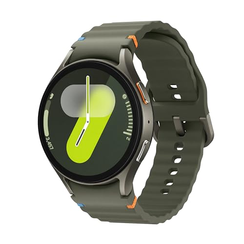 Samsung Galaxy Watch 7 (44mm, Green, BT+LTE) with 3nm Processor | Dual GPS | Sapphire Glass & Armour Aluminum | 5ATM & IP68 | HR, SpO2, BP & ECG