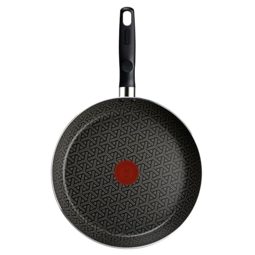 Frigideira Rochedo Robusta Grafite 30cm com Antiaderente Resist 3X, Reforçado com Partículas Minerais, Alta Espessura, Base Limpa Fácil e Thermo-Sinal