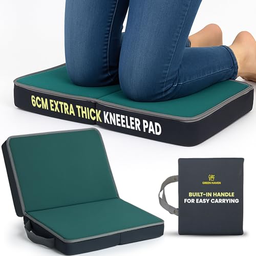 Green Haven Folding Memory Foam Garden Kneeling Pad – 6cm Memory Foam, Lightweight &...