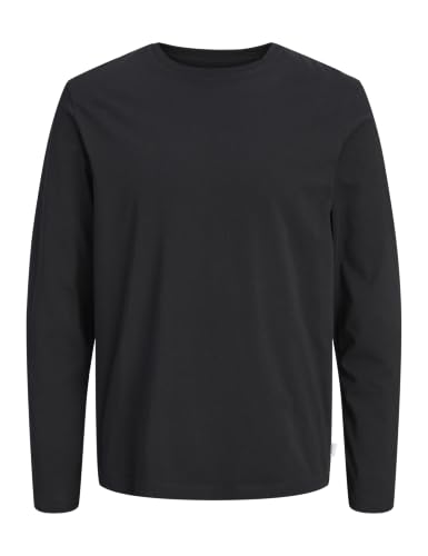 (-25%) JACK & JONES Male Langarm-T-Shirt Einfarbig Langarm-T-Shirt