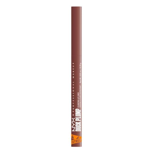 NYX PROFESSIONAL MAKEUP Duck Plump Plumping Lip Liner, Matte Pencil With Up To 10HR Wear, Nude Flip (Nude Lip Liner)