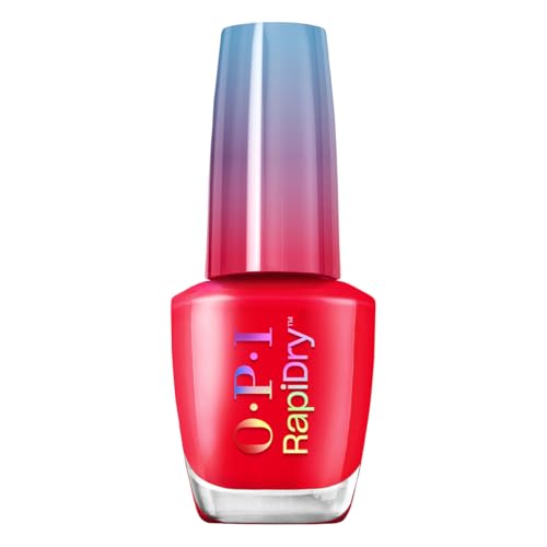 OPI RapiDry Haul Sass | Opaque Bright Red Crème Quick Dry Nail Polish | Vegan, Smudge Proof, Fast Drying