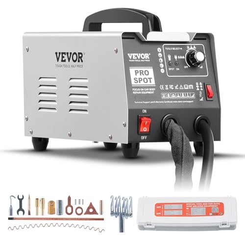 (-23%) VEVOR Ausbeulspotter, Autokarosserie-Punktschweißgerät zum Ausbeulenziehen mit 7 Schweißmodi & einstellbarer Leistung, 1,8 kW Dent Puller zum Ausbeulenentfernen für Auto- & LKW-Ausbeulenreparatur