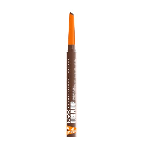 NYX Professional Makeup Duck Plump Plumping Lip Liner, Lip Liner, Up To 10 HR Wear, Matte Finish, Fuller Lips, Natural Finish, Vegan. Cruelty-Free, Syringe Sienna,