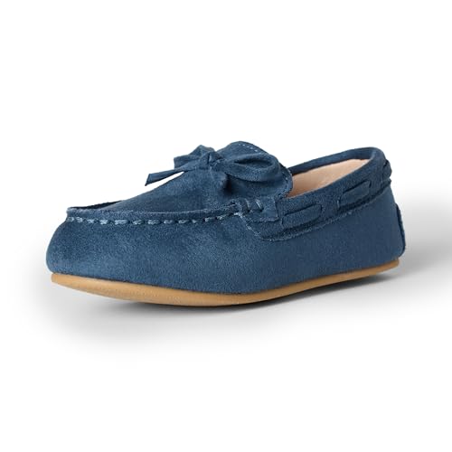 Amazon Essentials x Sofia Grainge Unisex Toddlers' Slip-On Loafer Flat Shoes, Navy, 7 Toddler
