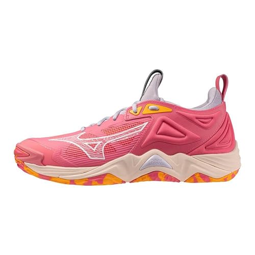 Mizuno Wave Momentum 3 Unisex Volleyball Shoe | Rosebud | US Mens 9/ US Womens 10.5