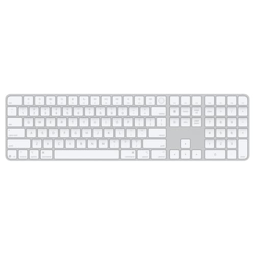 Apple Magic Keyboard with Touch ID and Numeric Keypad for Mac Models with Apple Silicon - US English - White Keys