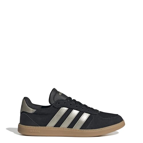 🔥 STARKER PREIS (-44%) Adidas Damen BREAKNET Sleek Shoes, core Black/Cyber met./Gum 3, 40 EU
