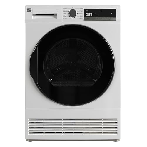 Kenmore 4.0 cu. ft. Ventless Compact Front Load Electric Dryer-with Guard to Reduce Wrinkles & Static-Smart Sensor Drying-LED-Energy Star Certified, White