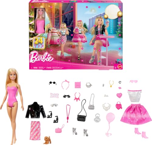 (-37%) Barbie Adventskalender mit Puppe und 24 Accessoires