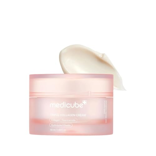 Creme de Colágeno Triplo medicube, 4.0, 50ml | Hidratação e maciez com niacinamida e ácido hialurônico, para uma pele com aparência mais firme e luminosa
