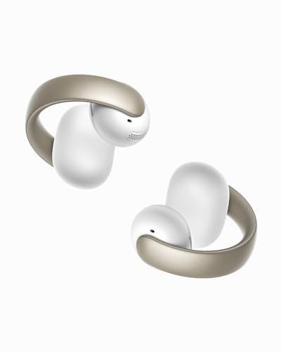 Soundcore AeroClip by Anker, Open-Ear Earbuds, Clip-On Headphones, Adaptive Comfort, Clear Calls with 4 Mics and AI, Stable Fit, 12mm Drivers for Powerful Bass, Hi-Res, Open-Ring Design