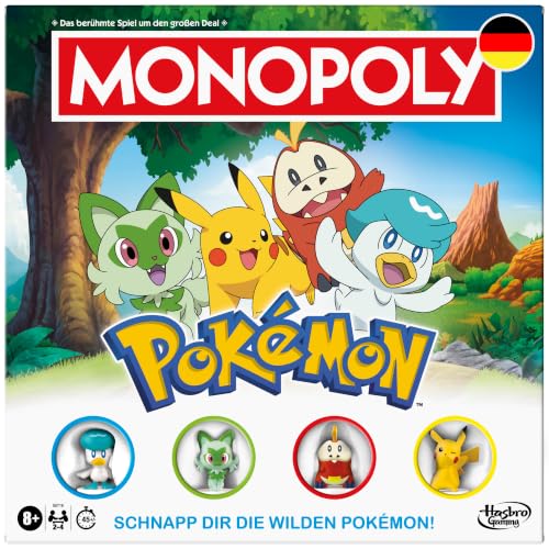 (-36%) Monopoly Pokémon Edition Brettspiel | ab 8 Jahren | 2 bis 4 Spieler | Kinderspiel für Pokémon Fans | unterhaltsames Familienspiel | 45 Min. durchschnittlich - Deutsche Version