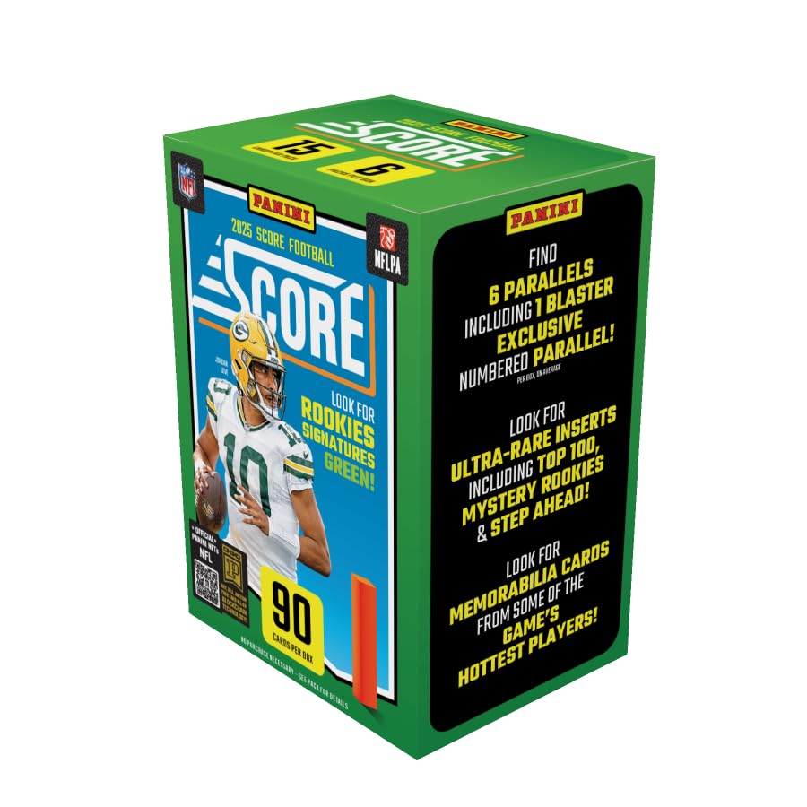 2025–26 Panini Score NFL Football Blaster Box – Official Trading Cards – Includes Rookie Cards, Parallels & Inserts – Sealed Retail Pack