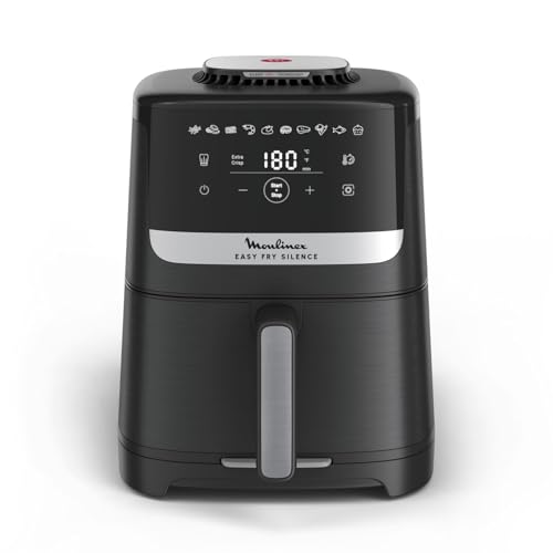 ⚡ BLITZDEAL (-38%) Moulinex Easy Fry Silence XL Black We 176_Oil Less Fryer, siehe Herstellerdatenblatt, schwarz/rot