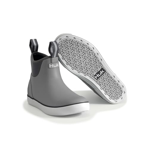 HUK Rogue Wave Shoe, Fishing & Deck Boot for Women Rain, Grey, 9